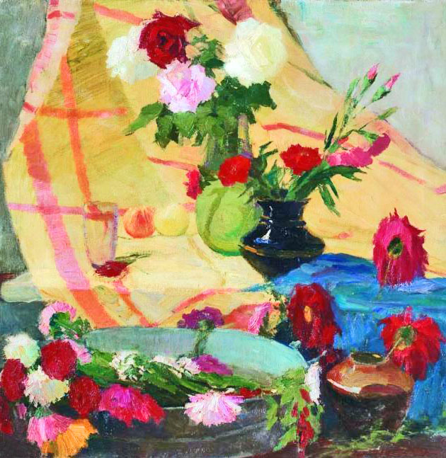 «Натюрморт із квітами». 1972. Полотно, олія